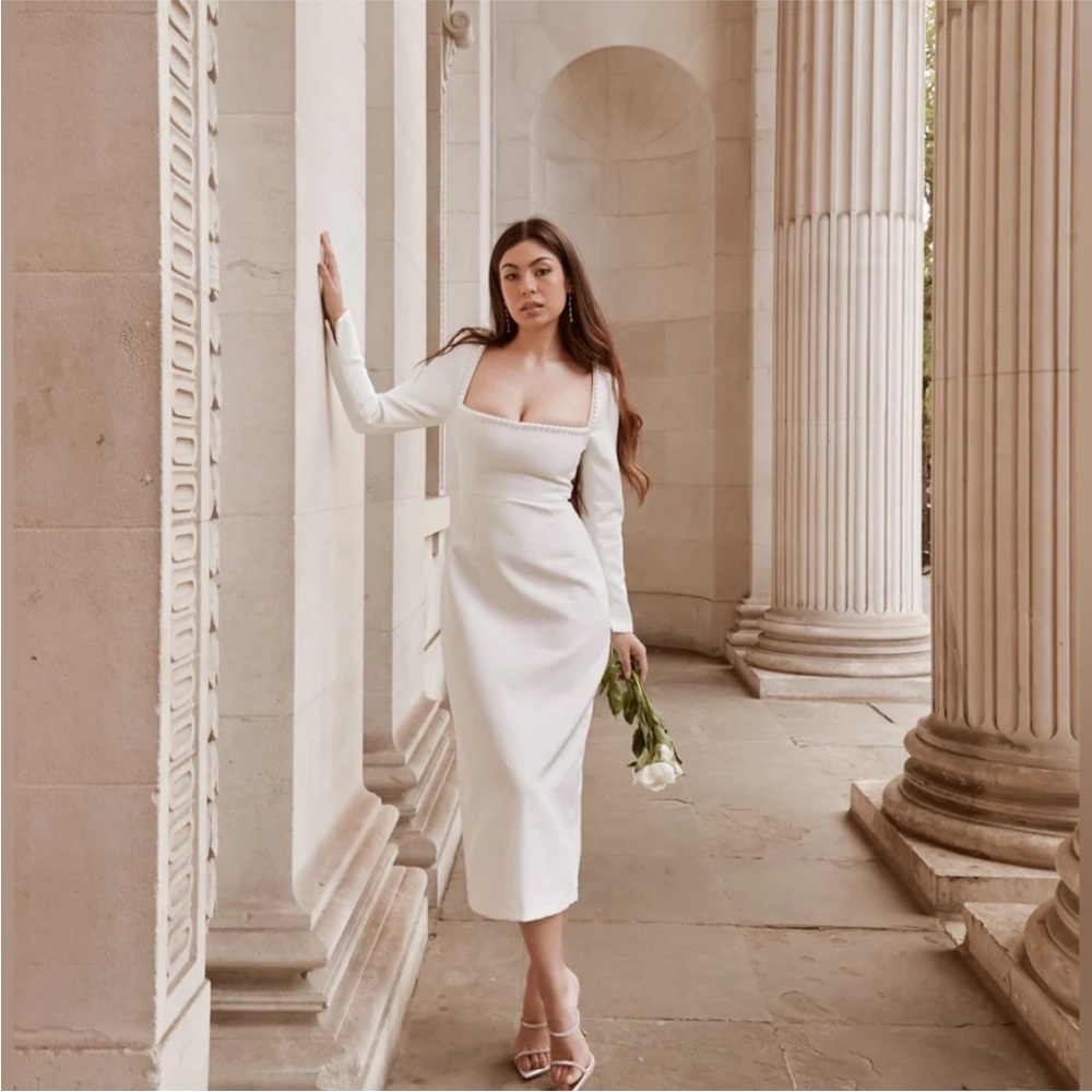 ODD MUSE MIDI PEARL DRESS